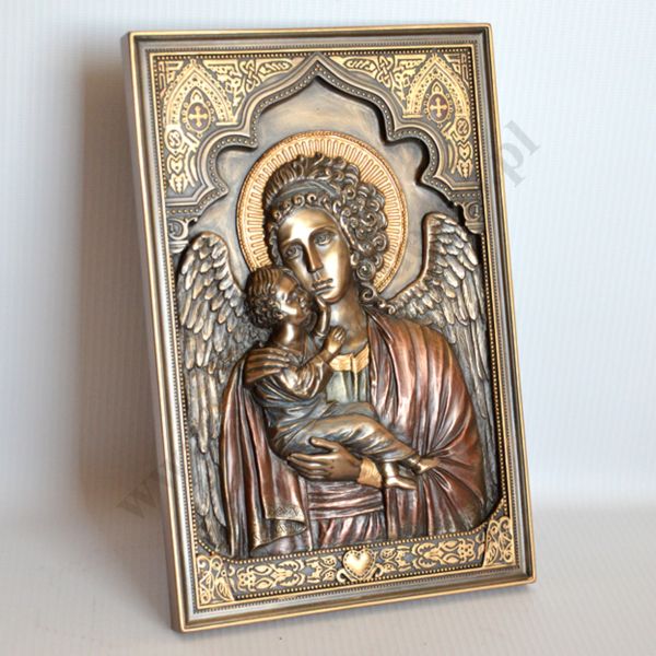 ANIOŁ STRÓŻ - płaskorzeźba 15.5 x 23 cm - 84782