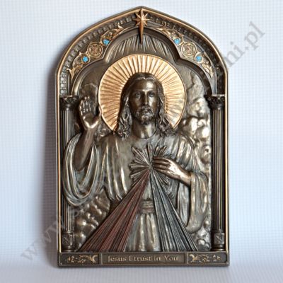 MIŁOSIERDZIE BOŻE - ikona, płaskorzeźba 15 x 22.5 cm - 85430