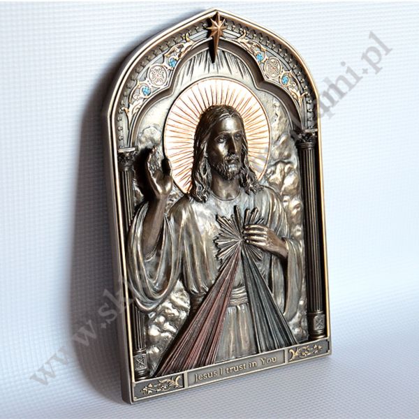 MIŁOSIERDZIE BOŻE - ikona, płaskorzeźba 15 x 22.5 cm - 85430