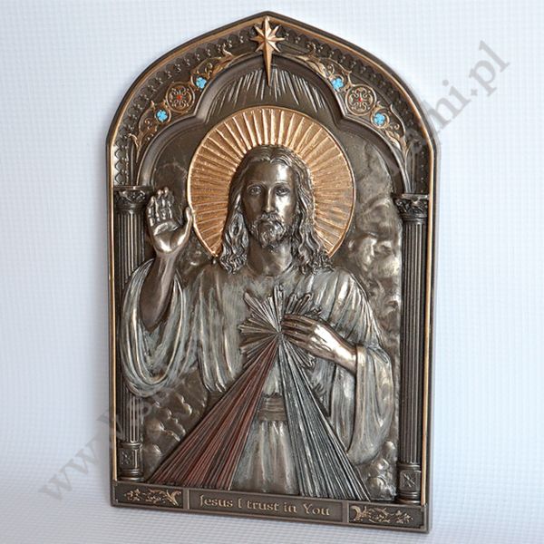 MIŁOSIERDZIE BOŻE - ikona, płaskorzeźba 15 x 22.5 cm - 85430