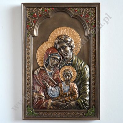 ŚWIĘTA RODZINA - płaskorzeźba 15.2 x 22.7 cm - 88440