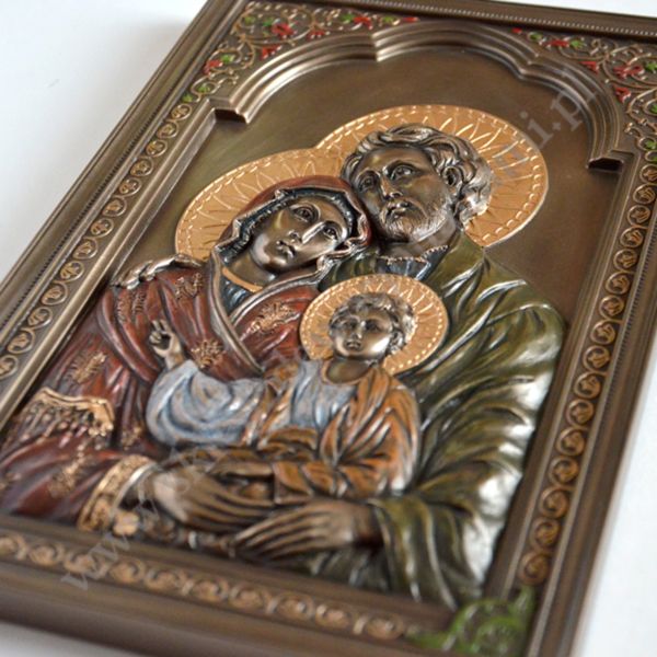 ŚWIĘTA RODZINA - płaskorzeźba 15.2 x 22.7 cm - 88440