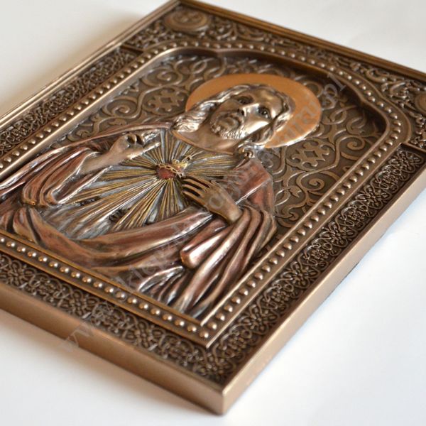 SERCE PANA JEZUSA - płaskorzeźba 14.6 x 18.8 cm - 86588