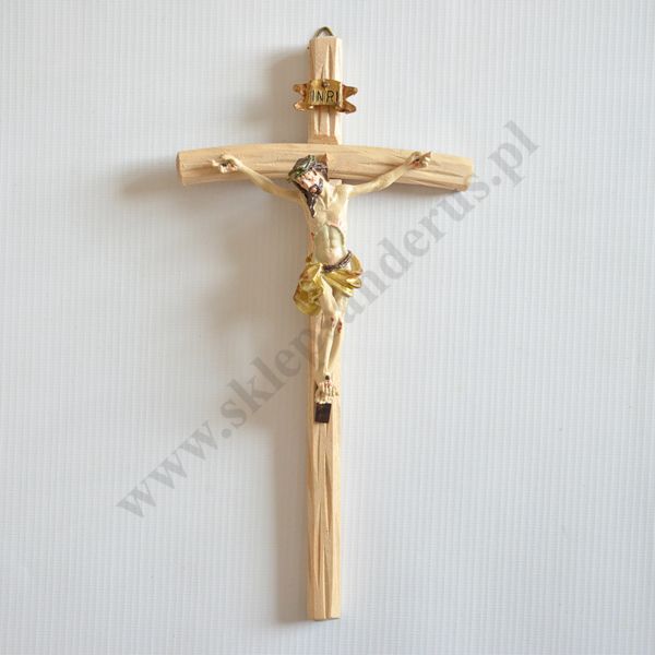 KRZYŻ DREWNIANY - wys. 25 cm, szer. 12.5 cm - 74665