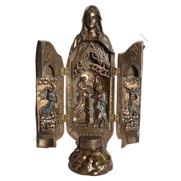 MATKA BOŻA ŁASKAWA - poliptyk wys. 28.5 cm - 68677