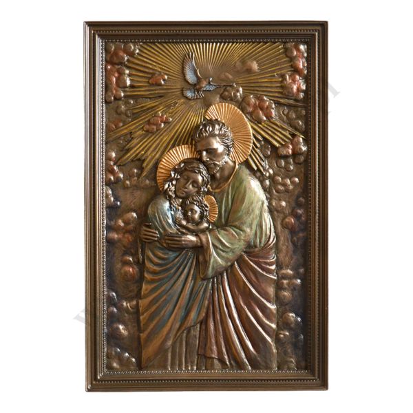 ŚWIĘTA RODZINA - płaskorzeźba 15.2 x 23.2 cm - 65308