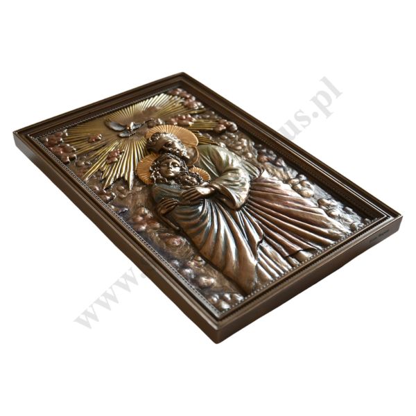 ŚWIĘTA RODZINA - płaskorzeźba 15.2 x 23.2 cm - 65308