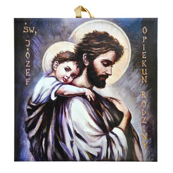 ŚW. JÓZEF OPIEKUN - obrazek na ceramice 15 x 15 cm - 45143