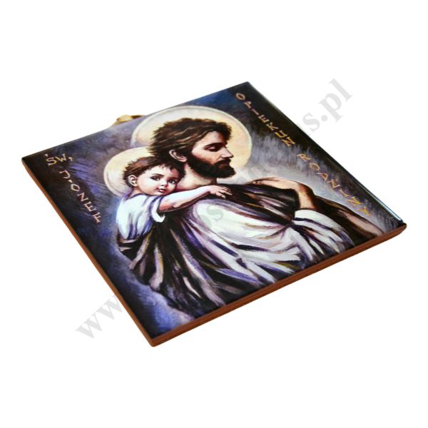 ŚW. JÓZEF OPIEKUN - obrazek na ceramice 15 x 15 cm - 45143