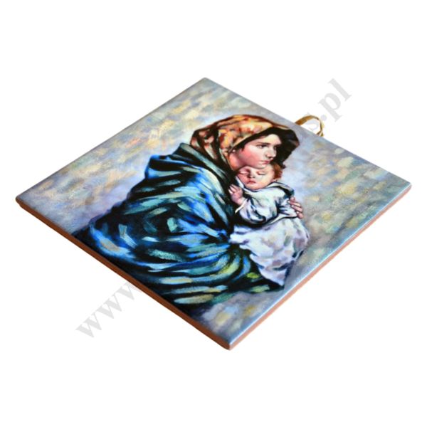 MATKA BOŻA CYGAŃSKA - obrazek na ceramice 15 x 15 cm - 45144