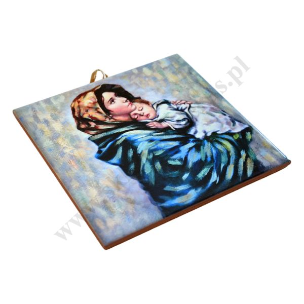MATKA BOŻA CYGAŃSKA - obrazek na ceramice 15 x 15 cm - 45144