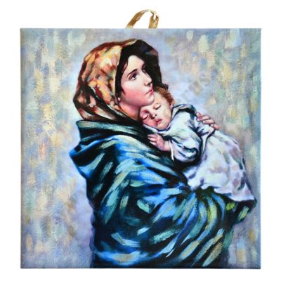 MATKA BOŻA CYGAŃSKA - obrazek na ceramice 10 x 10 cm - 45186