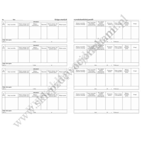 KSIĘGA ZMARŁYCH - 60178