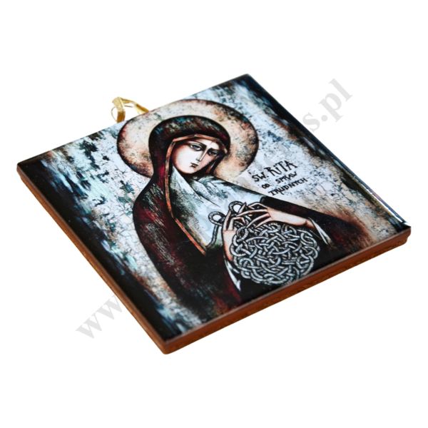 ŚWIĘTA RITA - obrazek na ceramice 10 x 10 cm - 45166