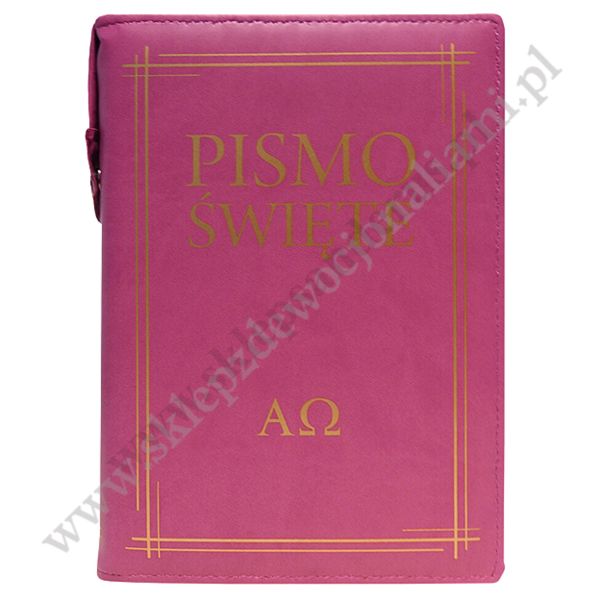 PISMO ŚWIĘTE STARY I NOWY TESTAMENT W RÓŻOWYM ETUI - 90169