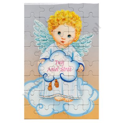 TWÓJ ANIOŁ STRÓŻ - puzzle 13 x 20 cm - 40 elementów - 79113