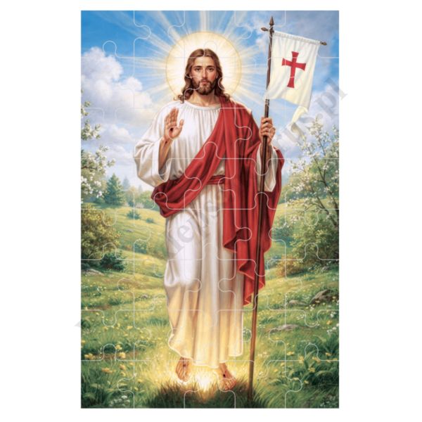 PAN JEZUS ZMARTWYCHWSTAŁY - PUZZLE 13 x 20 cm - 40 ELEMENTÓW - 72694