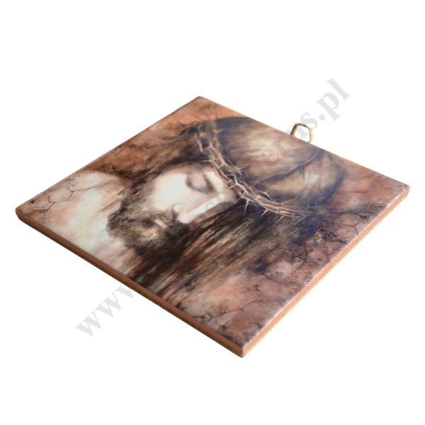 CHRYSTUS UKRZYŻOWANY - obrazek na ceramice 15 x 15 cm - 56494