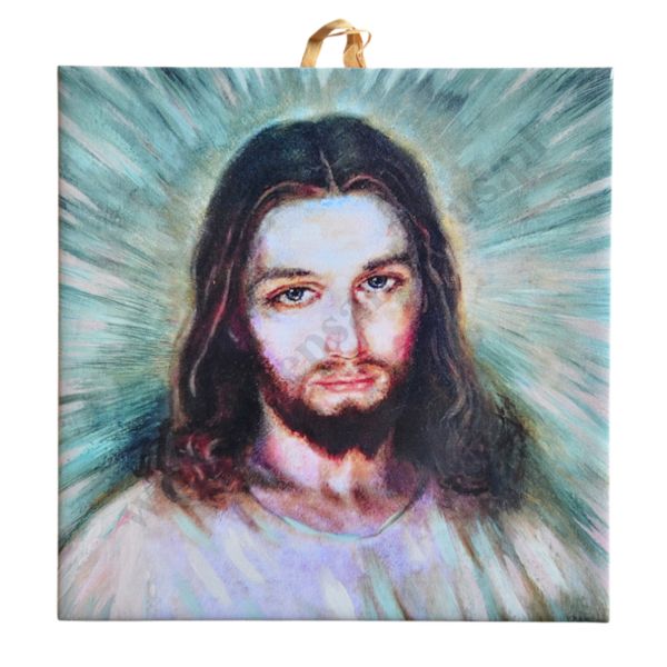 PAN JEZUS MIŁOSIERNY - obrazek na ceramice 10 x 10 cm - 30821