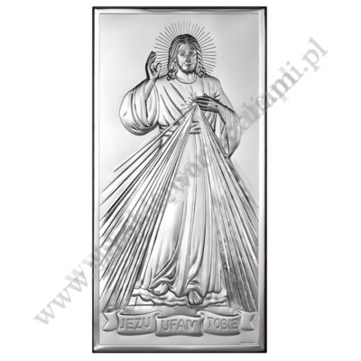 JEZU UFAM TOBIE - OBRAZEK SREBRNY - 6443/2