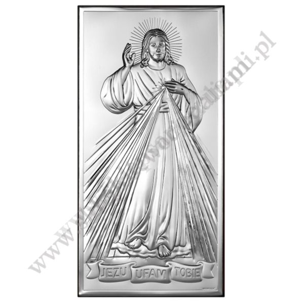 JEZU UFAM TOBIE - OBRAZEK SREBRNY - 6443/2