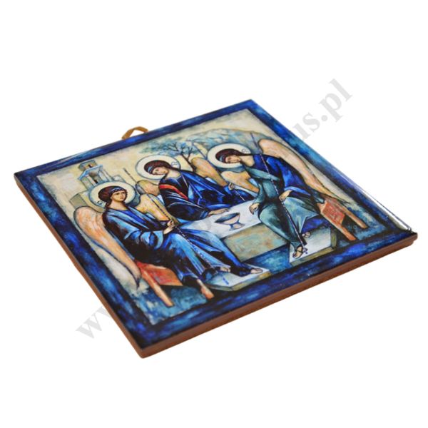 TRÓJCA RUBLOWA - obrazek na ceramice 10 x 10 cm - 30822
