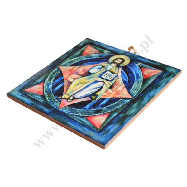 PAN JEZUS PANTOKRATOR - obrazek na ceramice 10 x 10 cm - 30830