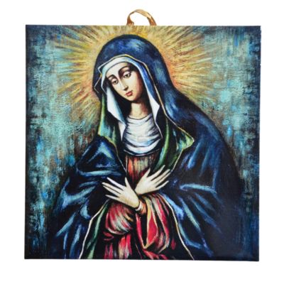 MATKA BOŻA MIŁOSIERDZIA - obrazek na ceramice 10 x 10 cm - 30831