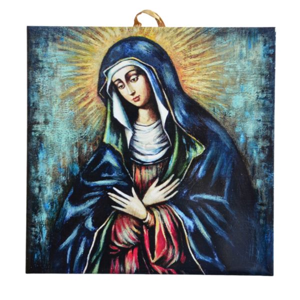 MATKA BOŻA MIŁOSIERDZIA - obrazek na ceramice 10 x 10 cm - 30831