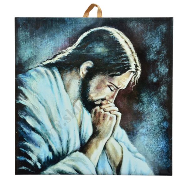 PAN JEZUS MODLĄCY SIĘ - obrazek na ceramice 10 x 10 cm - 30832