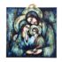 ŚWIĘTA RODZINA - obrazek na ceramice 10 x 10 cm - 30833