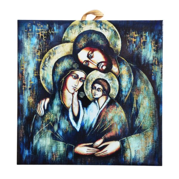 ŚWIĘTA RODZINA - obrazek na ceramice 10 x 10 cm - 30833