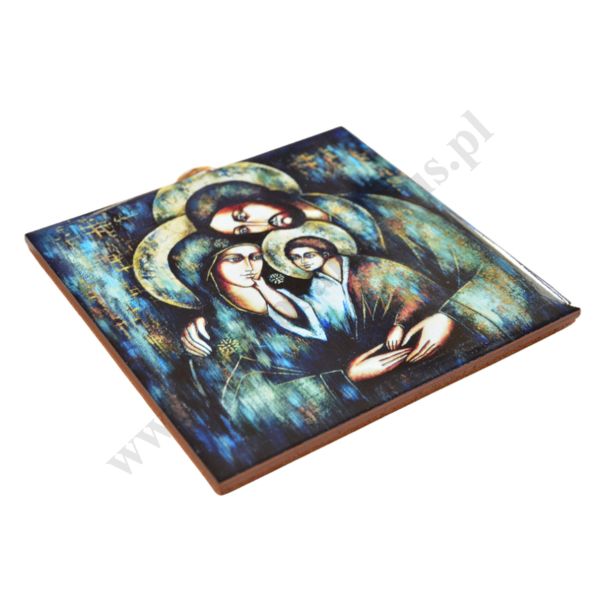 ŚWIĘTA RODZINA - obrazek na ceramice 10 x 10 cm - 30833