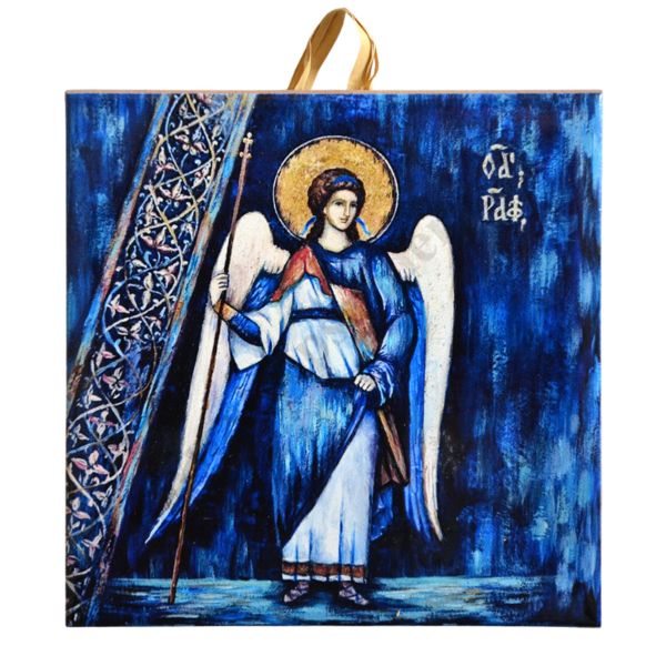 ANIOŁ - obrazek na ceramice 10 x 10 cm - 30839