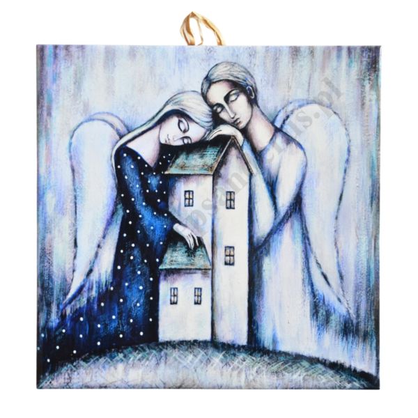 NAD TWYM DOMEM - obrazek na ceramice 15 x 15 cm - 30840