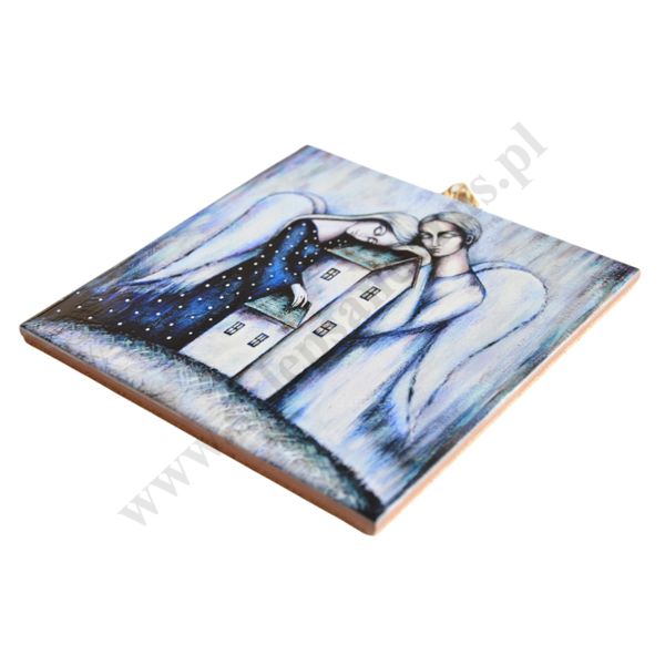 NAD TWYM DOMEM - obrazek na ceramice 15 x 15 cm - 30840