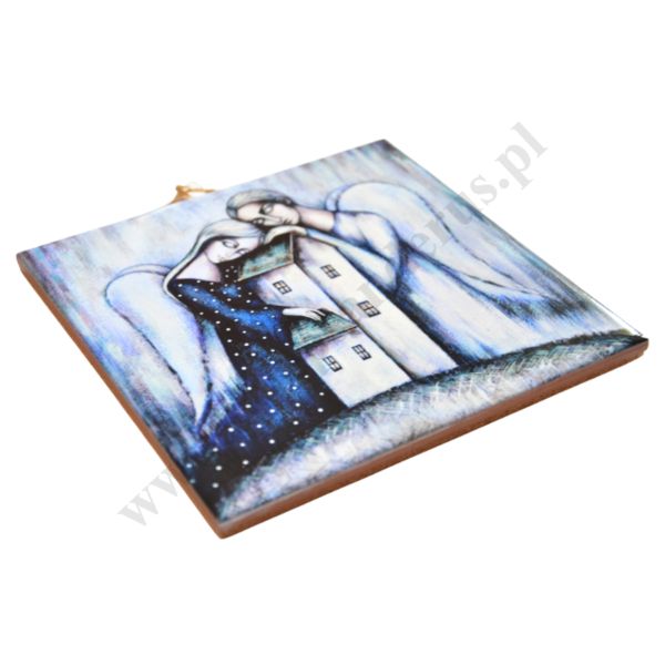 NAD TWYM DOMEM - obrazek na ceramice 15 x 15 cm - 30840