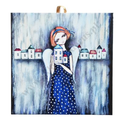 GDZIEŚ NA ZIEMI - obrazek na ceramice 15 x 15 cm - 30842