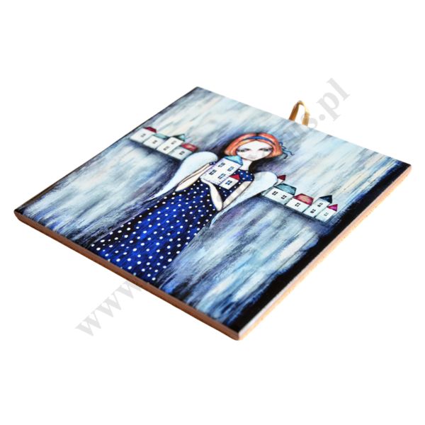 GDZIEŚ NA ZIEMI - obrazek na ceramice 15 x 15 cm - 30842