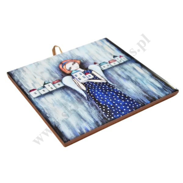 GDZIEŚ NA ZIEMI - obrazek na ceramice 15 x 15 cm - 30842