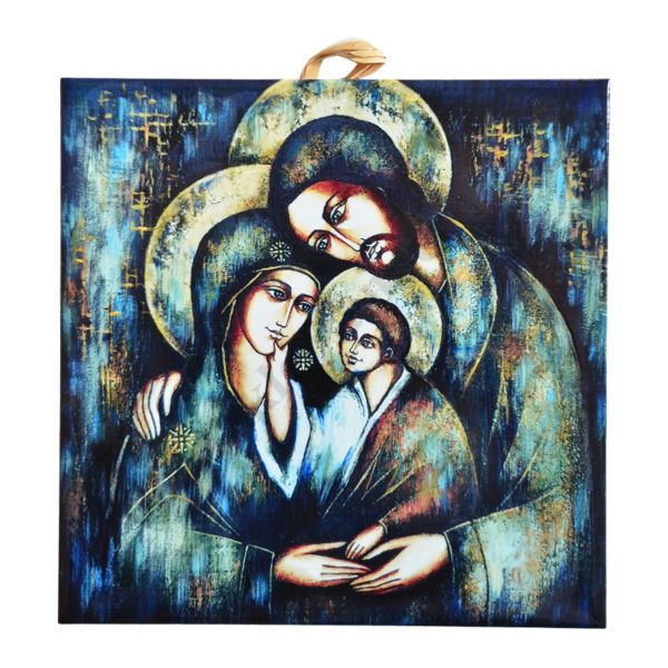 ŚWIĘTA RODZINA - obrazek na ceramice 15 x 15 cm - 30847