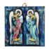 ARCHANIOŁ MICHAŁ I GABRIEL - obrazek na ceramice 15 x 15 cm - 30850