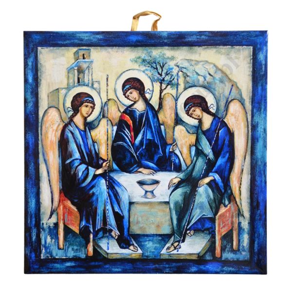 TRÓJCA RUBLOWA - obrazek na ceramice 15 x 15 cm - 30858