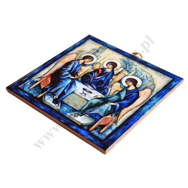TRÓJCA RUBLOWA - obrazek na ceramice 15 x 15 cm - 30858