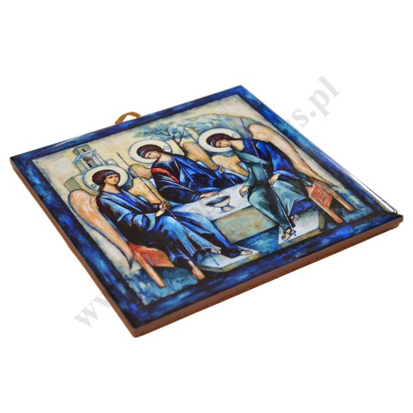TRÓJCA RUBLOWA - obrazek na ceramice 15 x 15 cm - 30858