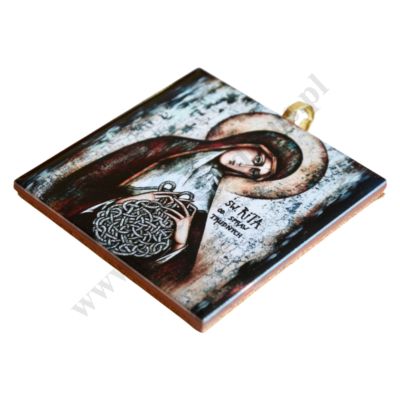 ŚWIĘTA RITA - obrazek na ceramice 10 x 10 cm - 45166
