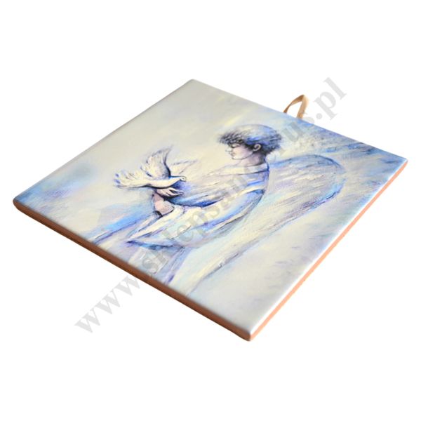 CHŁOPIEC - obrazek na ceramice 15 x 15 cm - 56490