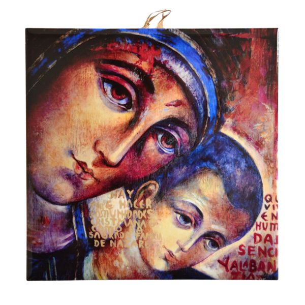 MATKA BOŻA Z DZIECIĄTKIEM - obrazek na ceramice 15 x 15 cm - 56952