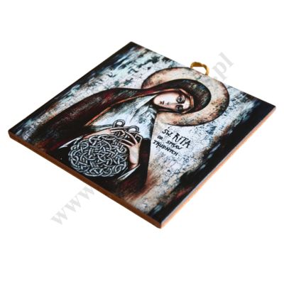 ŚW. RITA - obrazek na ceramice 15 x 15 cm - 57096