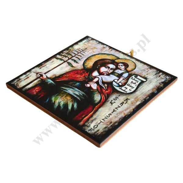 ŚW. KRZYSZTOF - obrazek na ceramice 15 x 15 cm - 57098